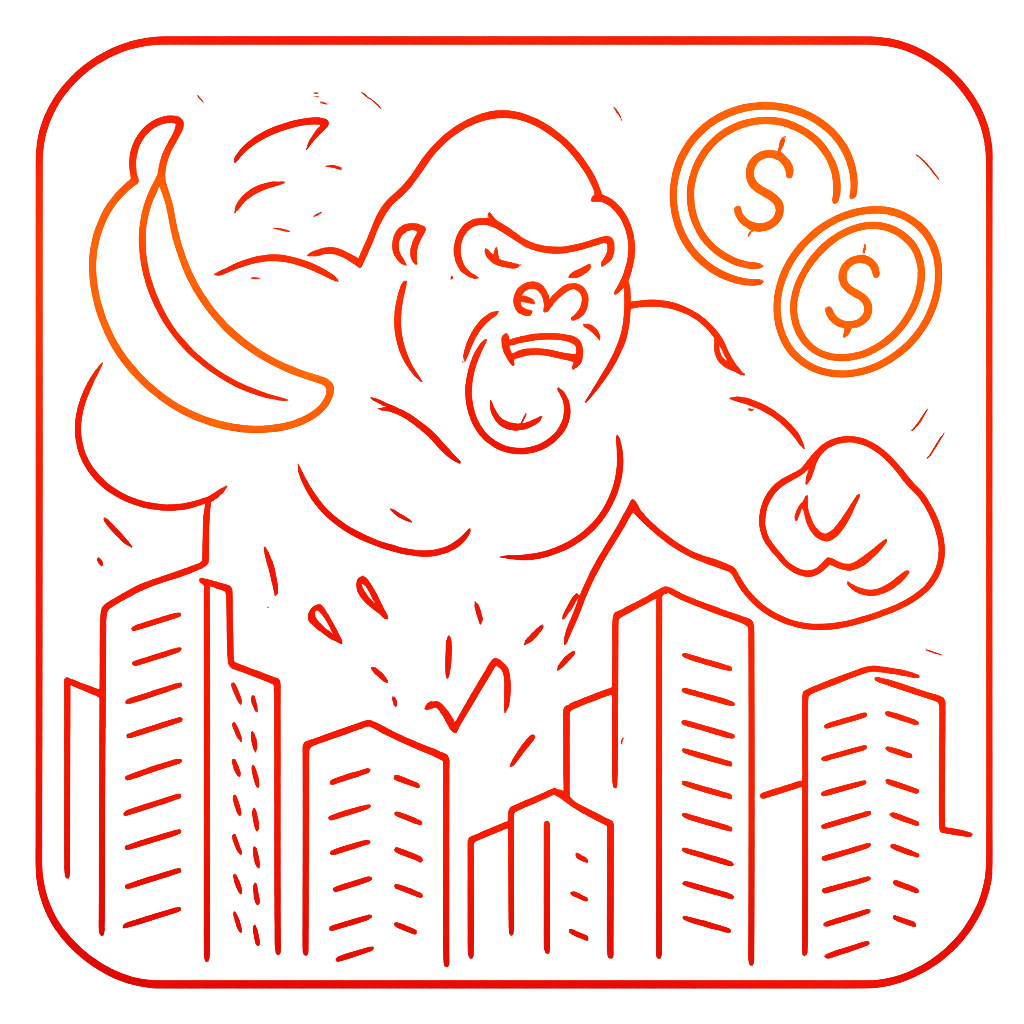 King Kong Cash Even Bigger Bananas 4 slot game icon